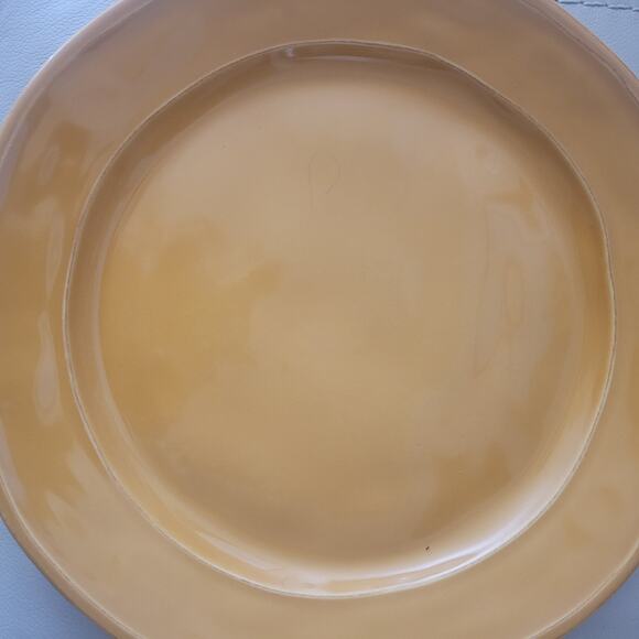 Euro Ceramic Portugal SAFARI Burnt Orange Stoneware Salad Plates 11" Set 3 - Picture 8 of 10